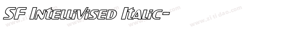 SF Intellivised Italic字体转换